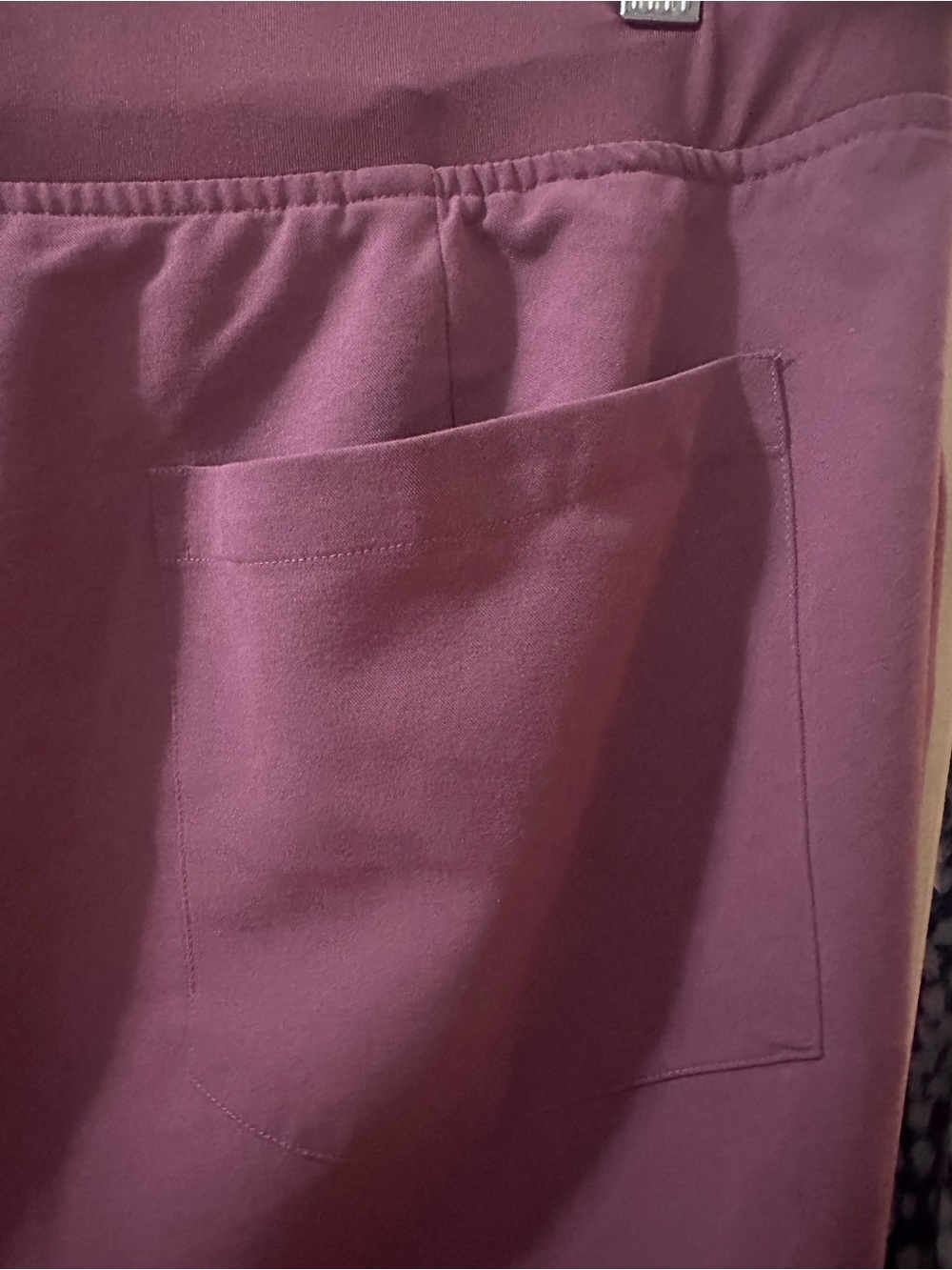 Mandala Scrubs Women's XL Mauve High Waist Jogger Pants Equa-Tek 9 Pocket - Picture 6 of 11